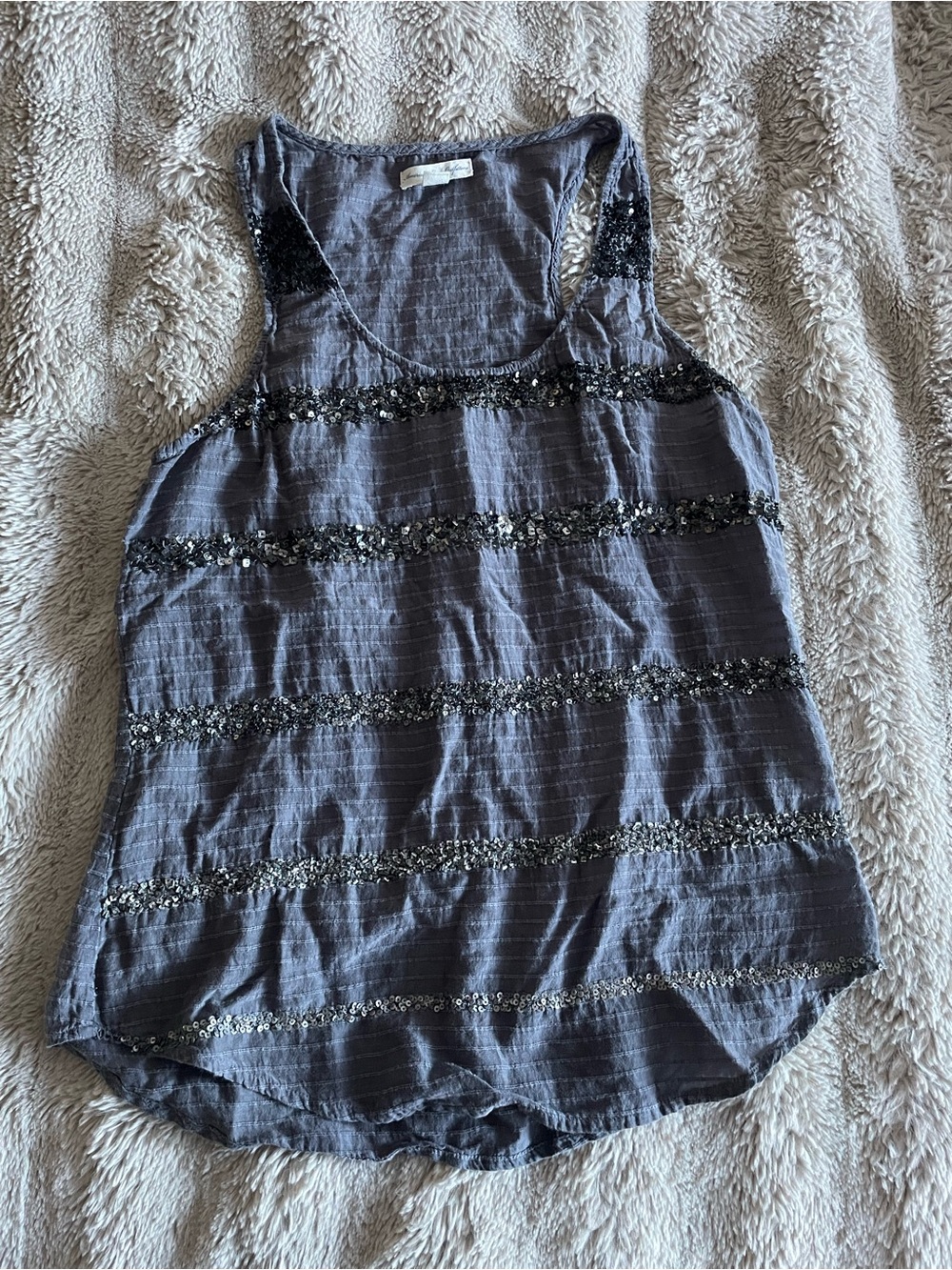 American Eagle Sparkly Racerback Tank